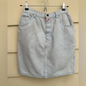 Vintage Bugle Boy Faded Denim Skirt​